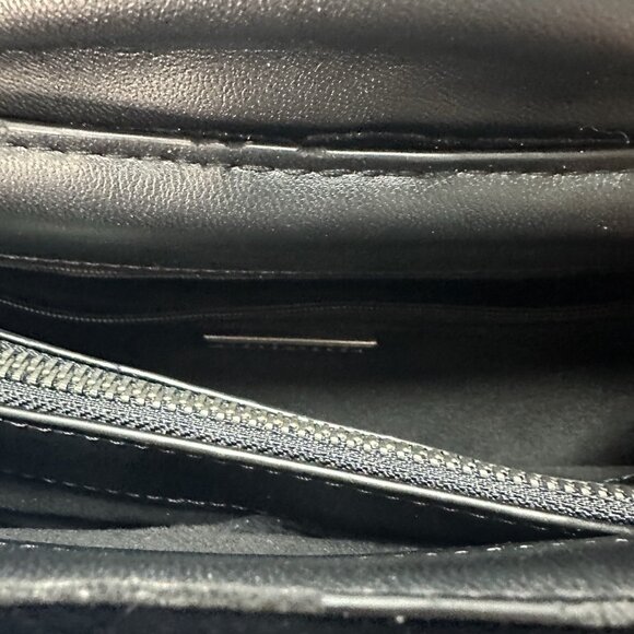 Steve Madden Black Velvet Shoulder Bag Chain Strap Y2K - Picture 8 of 11